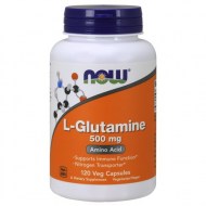 NOW SUPPLEMENTS L-GLUTAMINE 500 MG 120 VEG CAPSULES